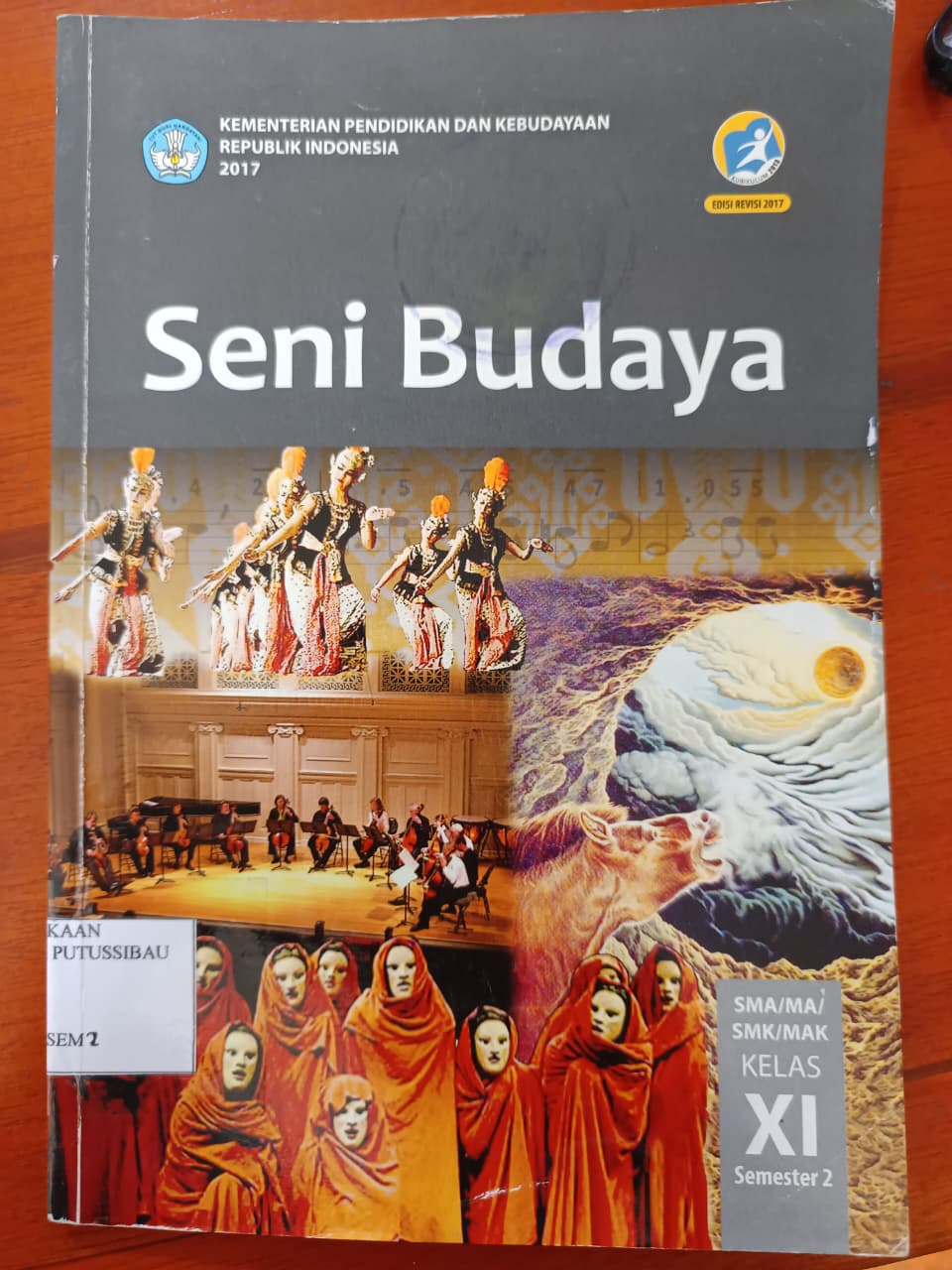 Sampul Buku Seni Budaya Semester 2 (XI)